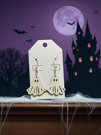Handmade Halloween Earrings – Laser Cut & Painted