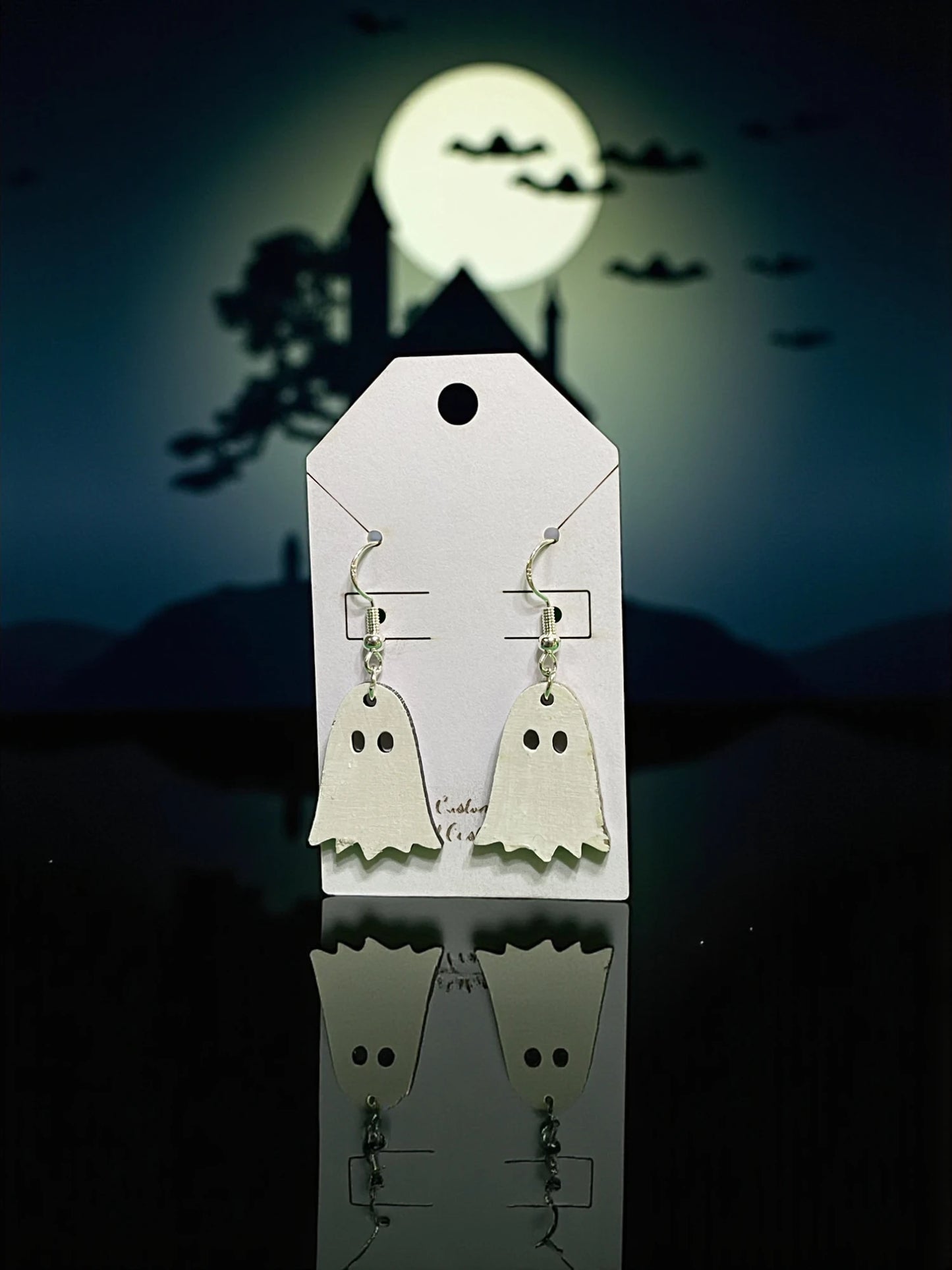 Handmade Halloween Earrings – Laser Cut & Painted