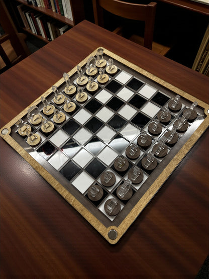 Premium Wooden Tabletop Game Set – Chess, Checkers & Othello (3-in-1)