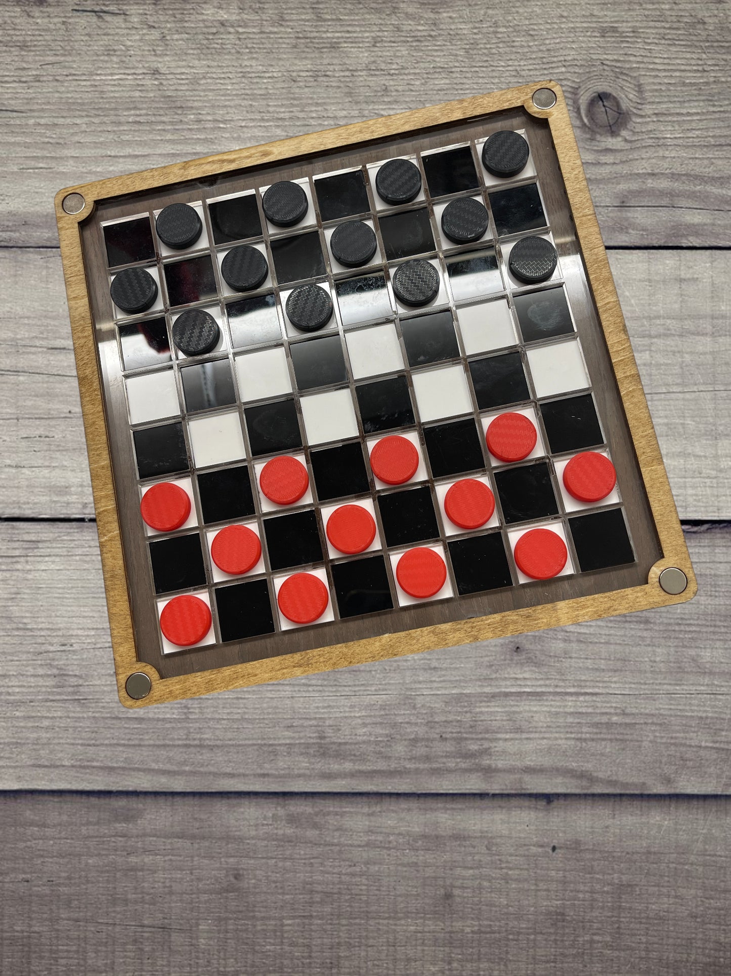 Premium Wooden Tabletop Game Set – Chess, Checkers & Othello (3-in-1)