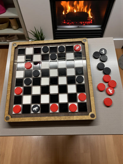 Premium Wooden Tabletop Game Set – Chess, Checkers & Othello (3-in-1)