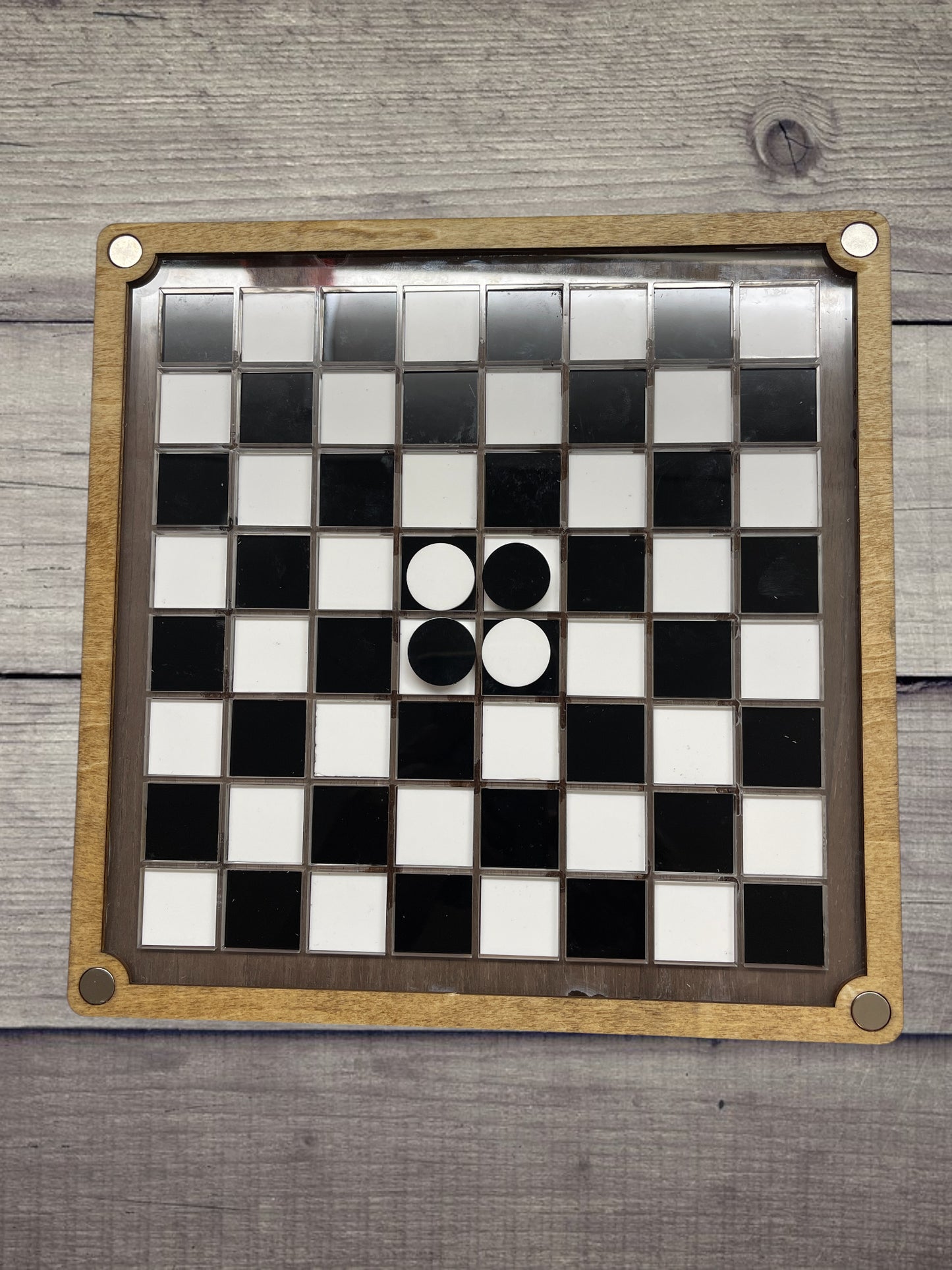 Premium Wooden Tabletop Game Set – Chess, Checkers & Othello (3-in-1)