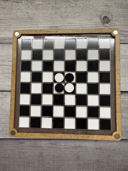 Premium Wooden Tabletop Game Set – Chess, Checkers & Othello (3-in-1)