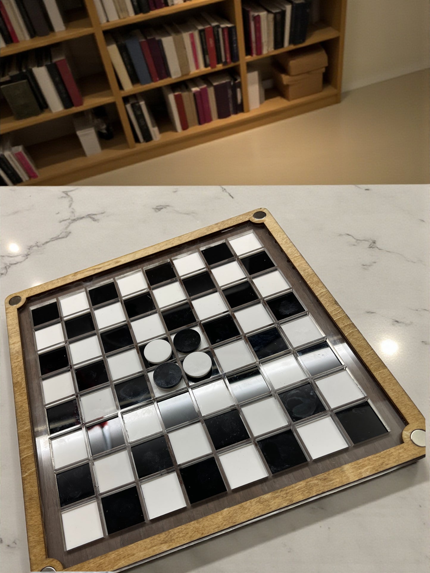 Premium Wooden Tabletop Game Set – Chess, Checkers & Othello (3-in-1)