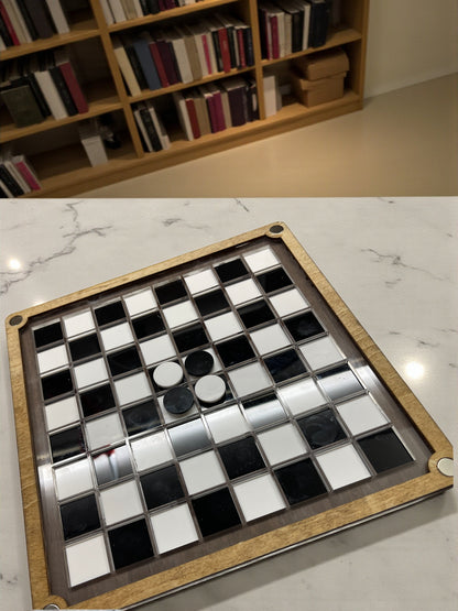 Premium Wooden Tabletop Game Set – Chess, Checkers & Othello (3-in-1)
