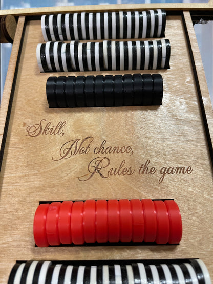 Premium Wooden Tabletop Game Set – Chess, Checkers & Othello (3-in-1)