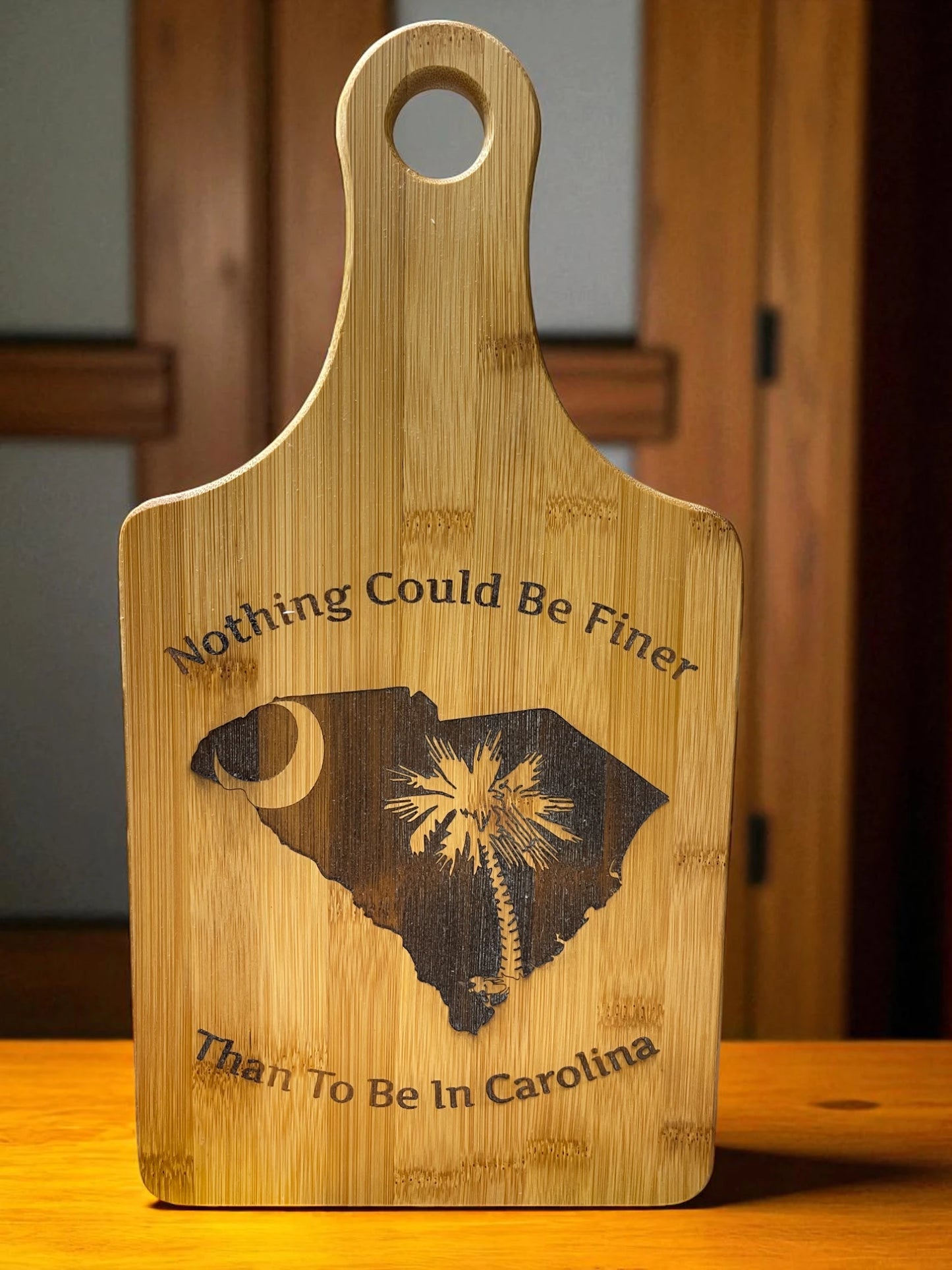 Custom Engraved Bamboo Cutting Board - 15 x 7 Inch