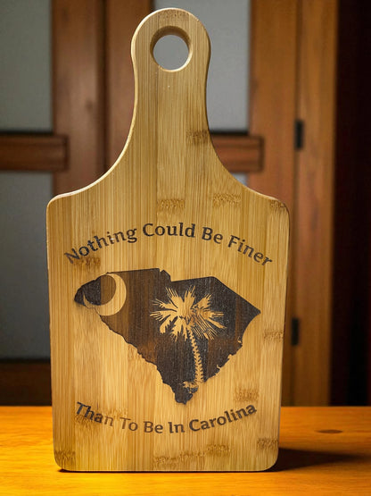 Custom Engraved Bamboo Cutting Board - 15 x 7 Inch