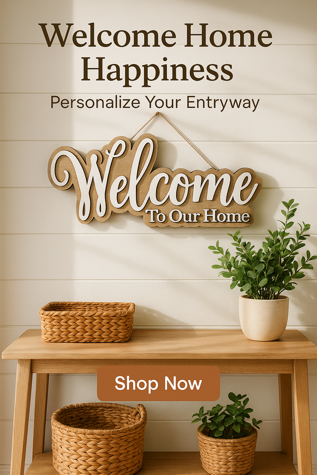 Welcome To Our Home Sign