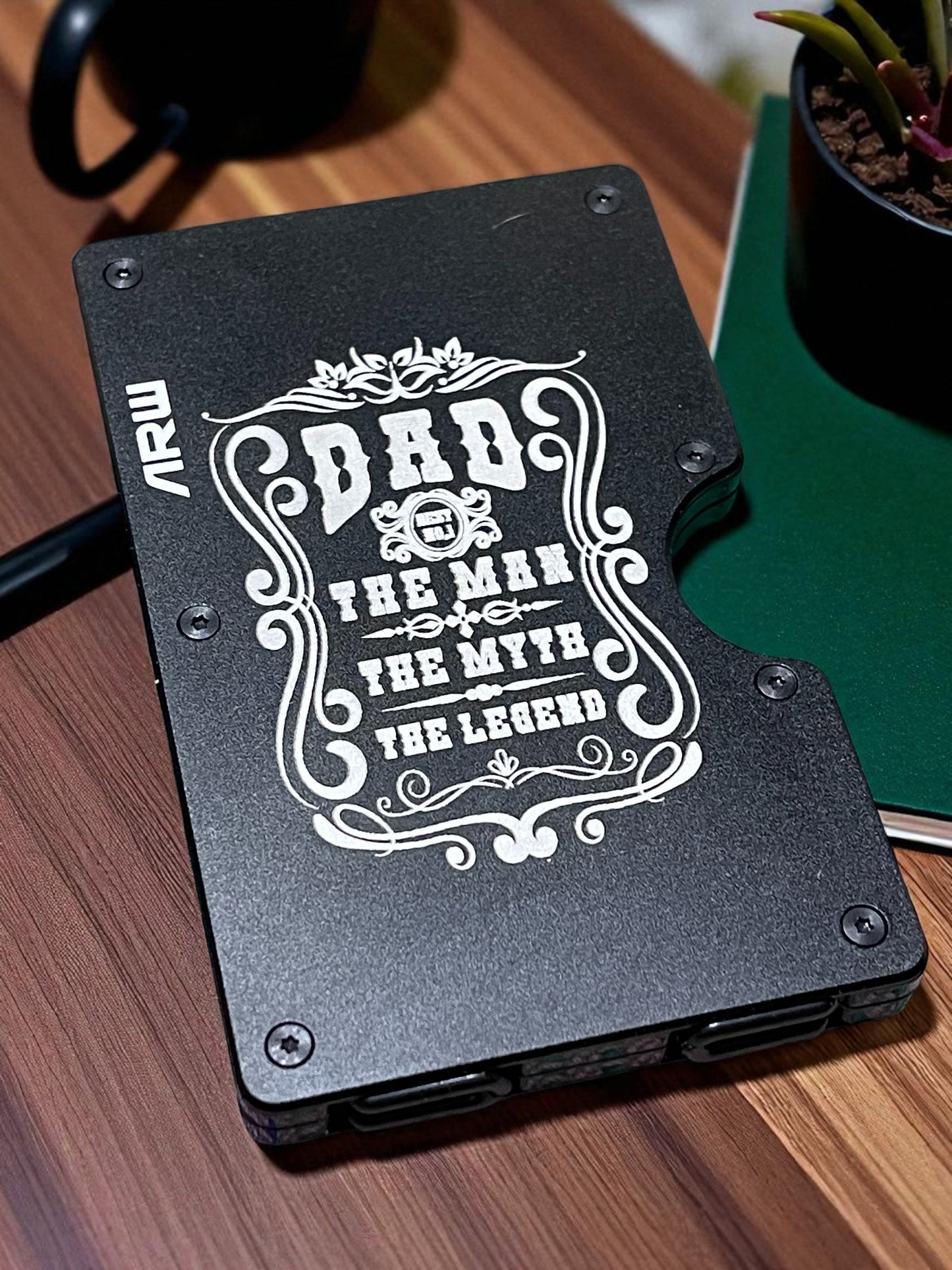 Laser Engraved Minimalist Wallet