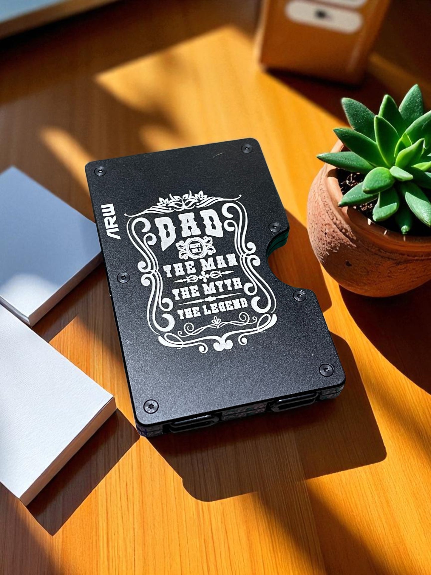Laser Engraved Minimalist Wallet