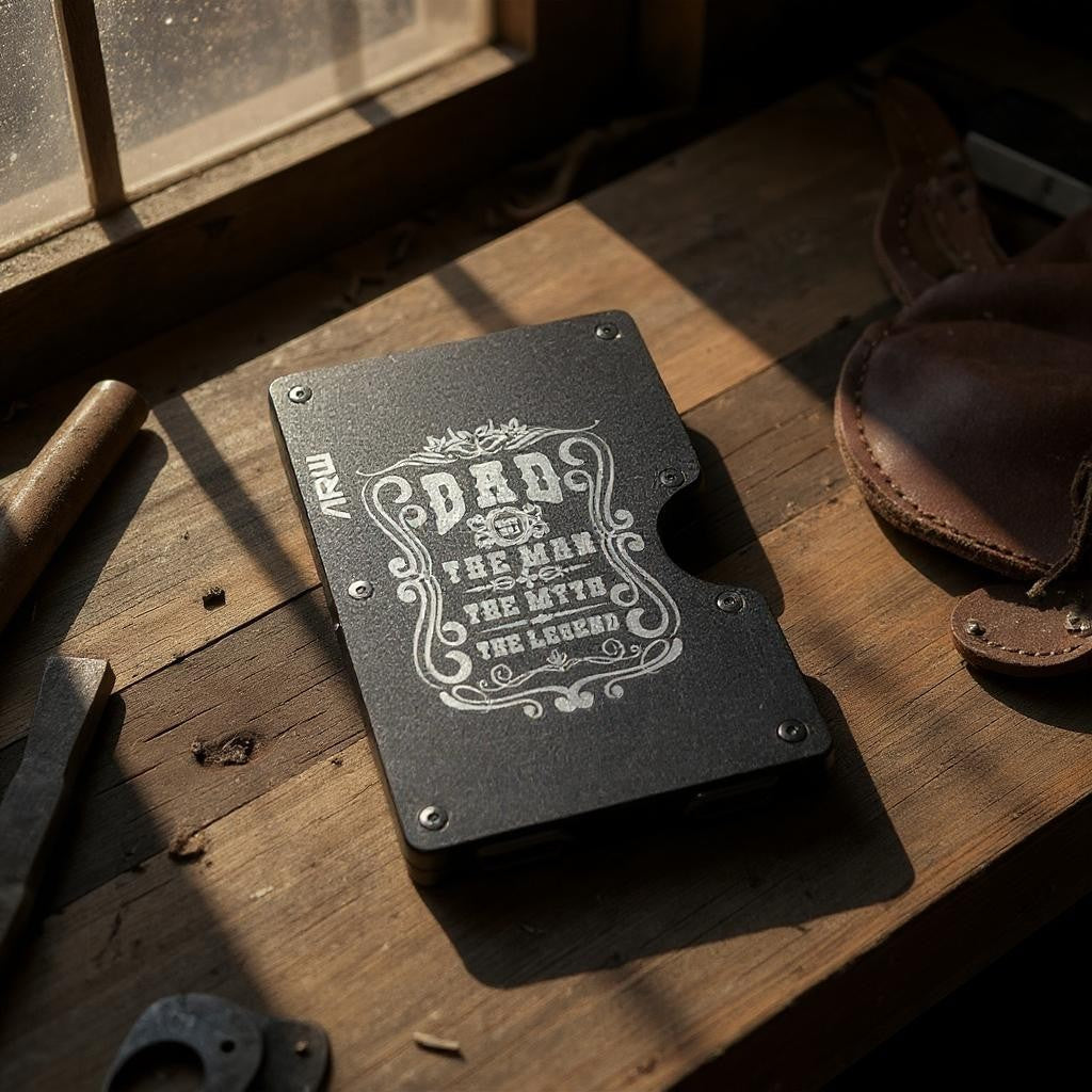 Laser Engraved Minimalist Wallet